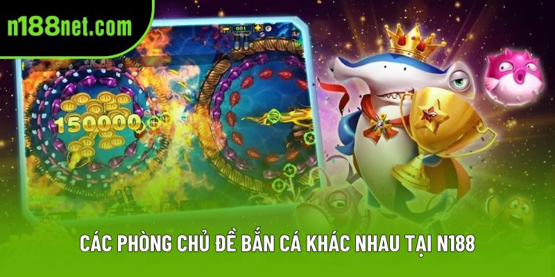 Các phòng chủ đề bắn cá khác nhau tại N188