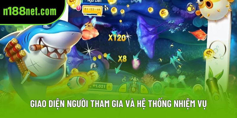 Giao diện người tham gia và hệ thống nhiệm vụ Giao diện người tham gia và hệ thống nhiệm vụ